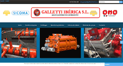 Desktop Screenshot of galletti-iberica.es